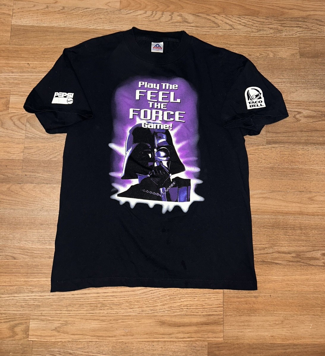 Vintage 1996 Star Wars Taco Bell Darth Vader Promo T Shirt Medium