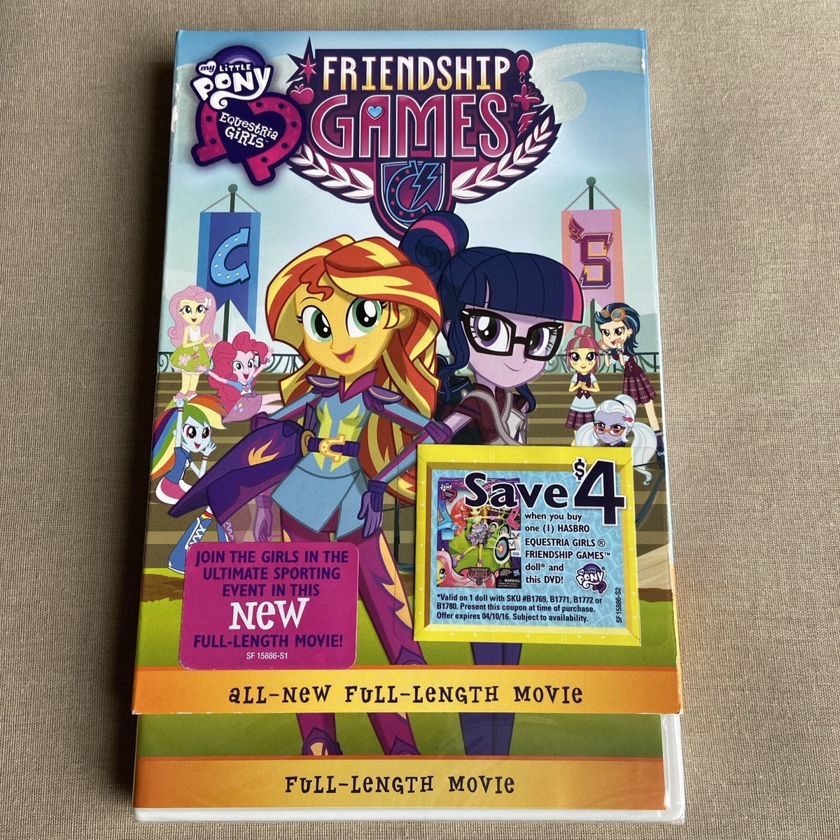 My Little Pony: Equestria Girls - Friendship Games (DVD NEW 2015