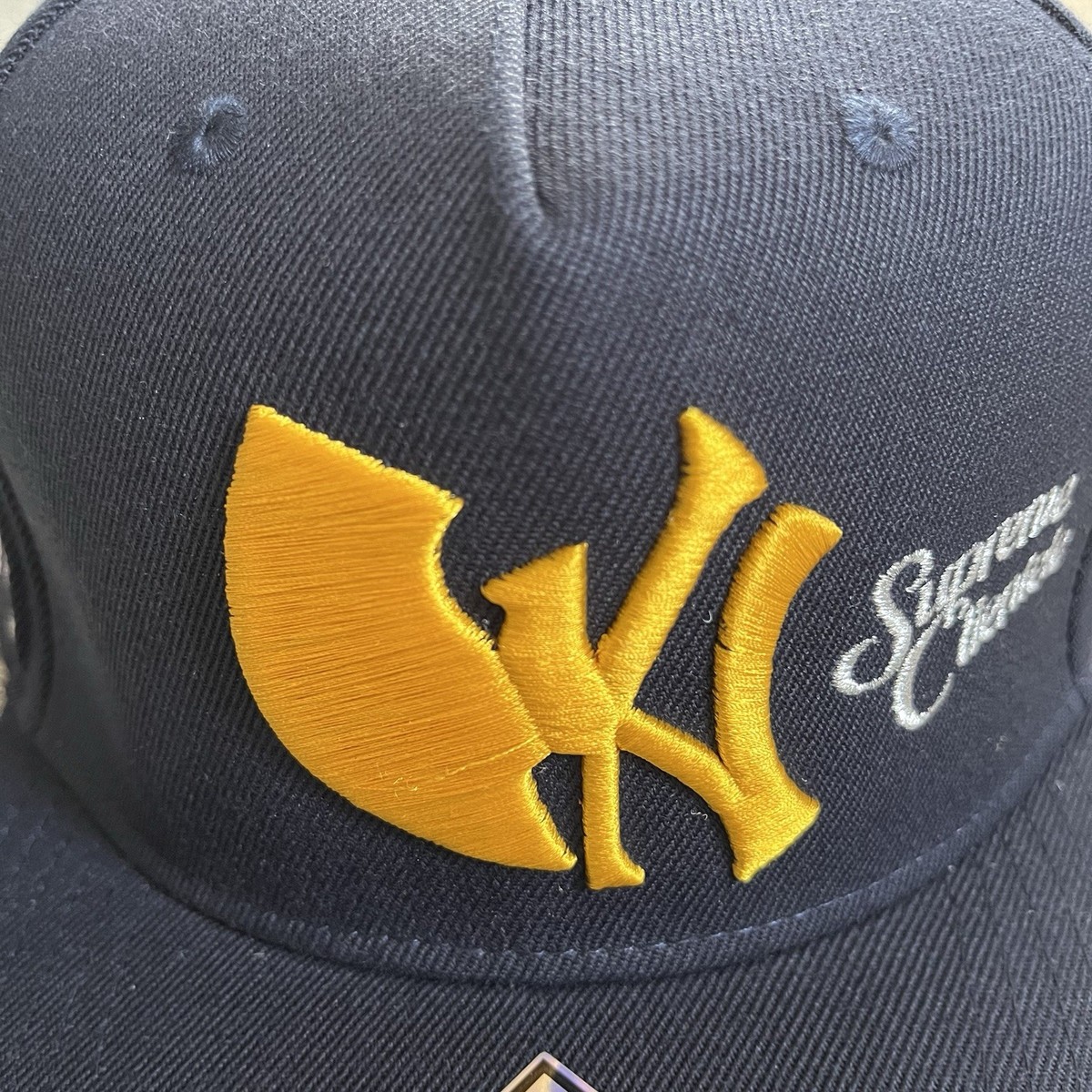 🔴Wu-Tang Hat New York Yankees Supreme Clientele Navy Yellow Twnty