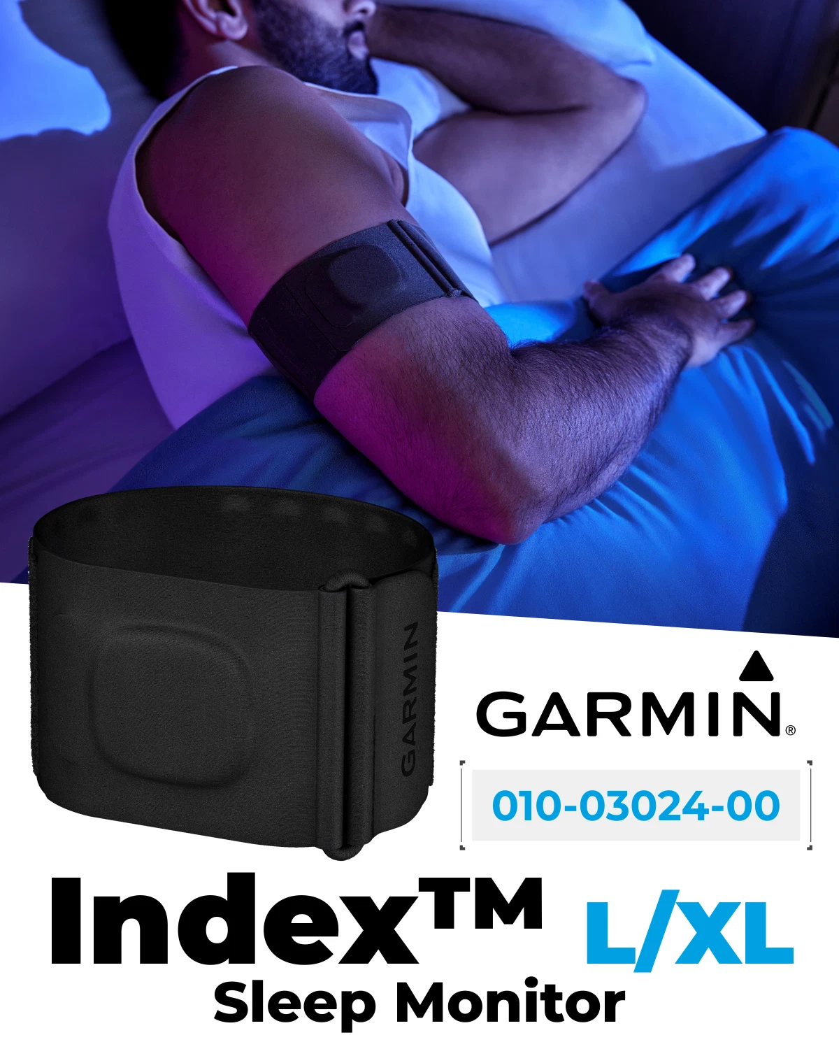 Garmin Index Sleep Monitor L/XL Smart Sleep Band Sleep Tracking