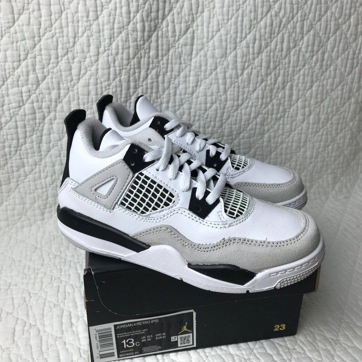 17㎝ ナイキ ジョーダン 4 レトロ PS BQ7669-103 Jordan 4 Retro