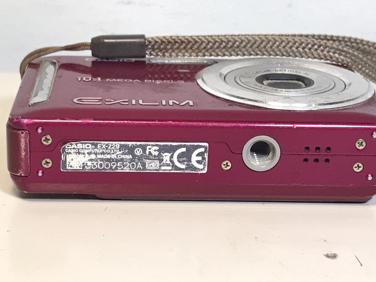 CASIO EXILIM ZOOM EX-Z29 10.1 MEGA PIXELS PINK DIGITAL CAMERA ONLY