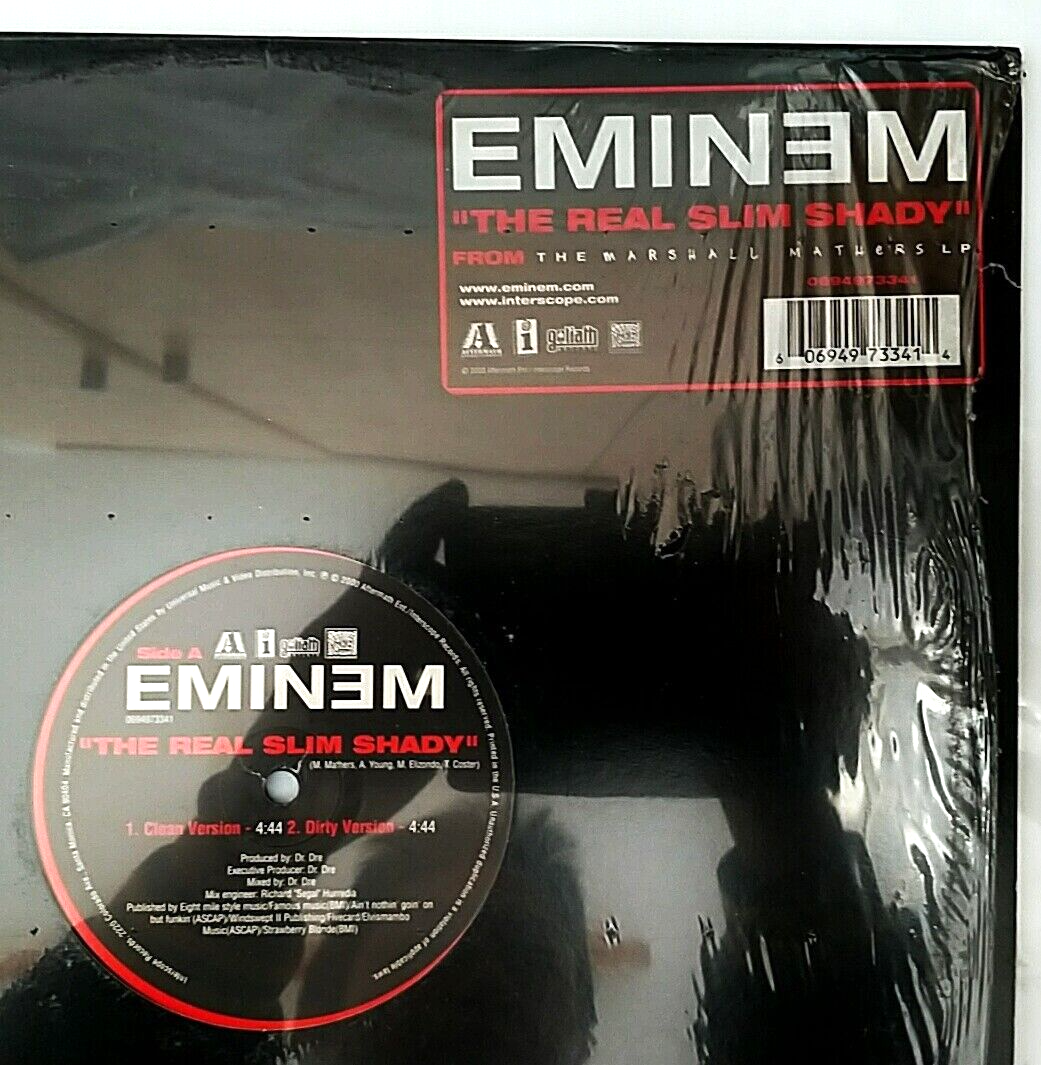 Vinyl) Eminem – The Real Slim Shady, 0694973341, Single, 4 Tracks