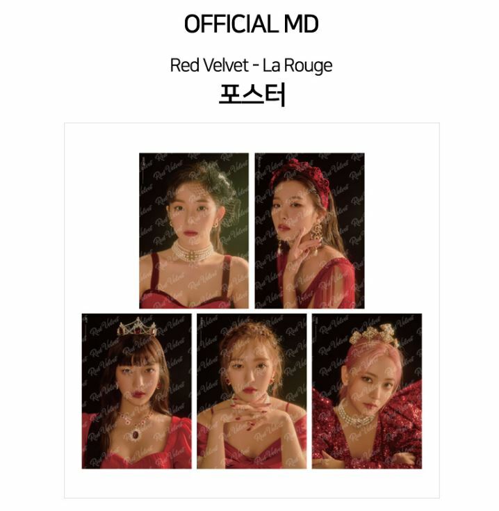 RED VELVET 3rd Concert La Rouge OFFICIAL GOODS POSTER NEW | eBay