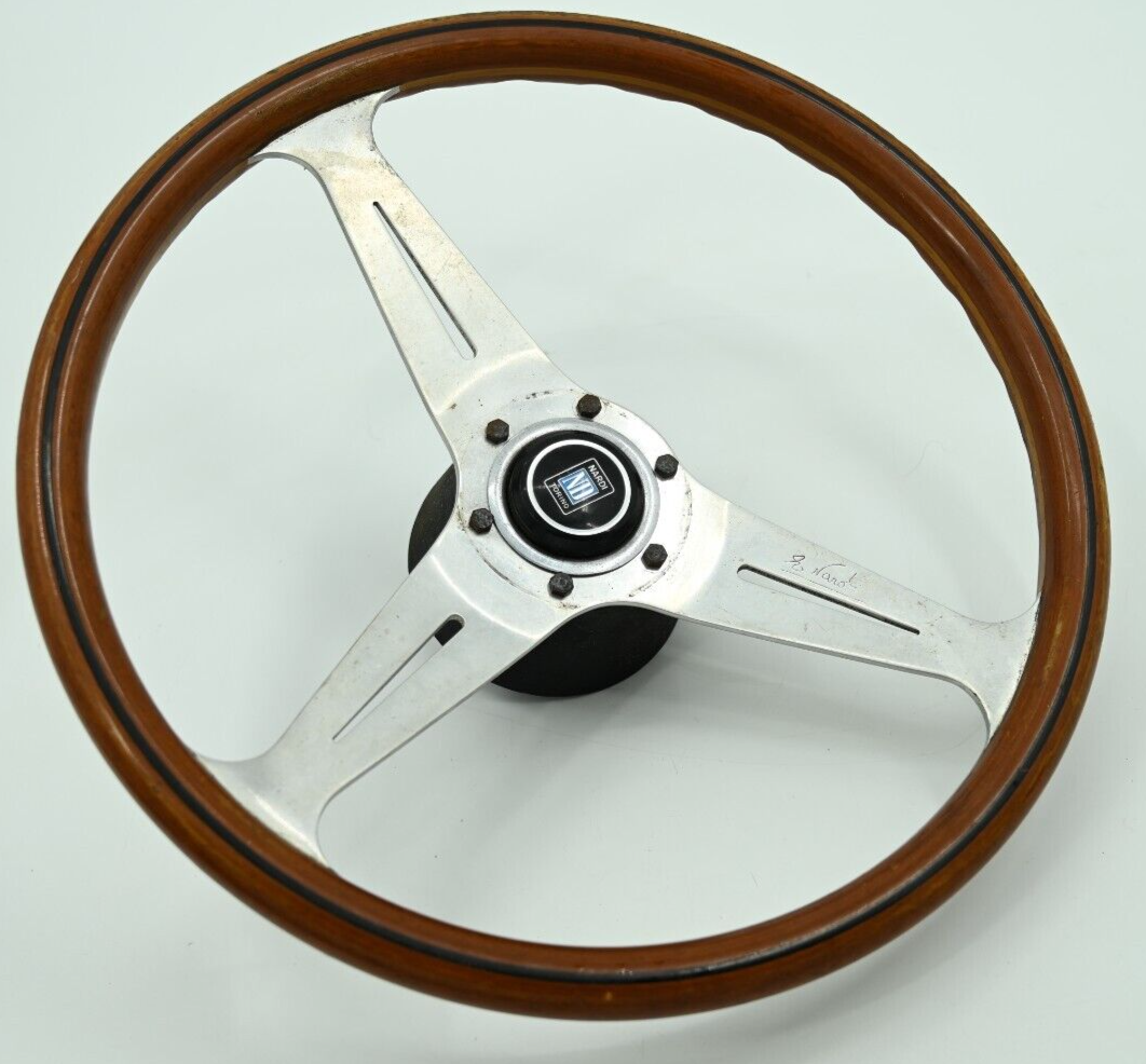 Vintage E Nardi Torino Signed Wood Steering Wheel CD32 / 18-7 | eBay