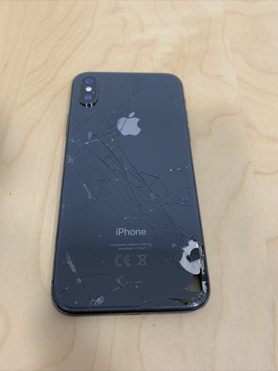 Apple iPhone X Main Back Chassis Black Broken Housing (For Parts
