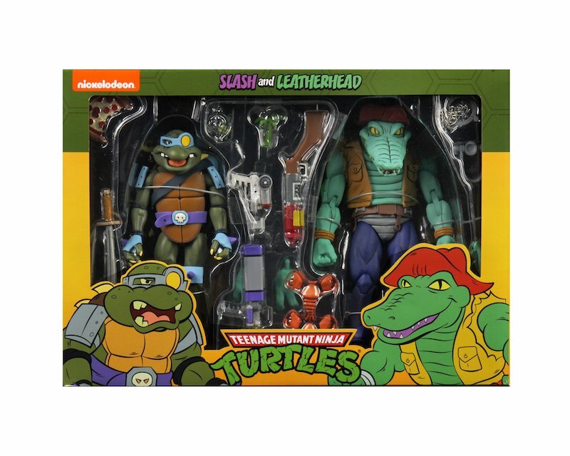 NECA Teenage Mutant Ninja Turtles LEATHERHEAD AND SLASH 2-Pack