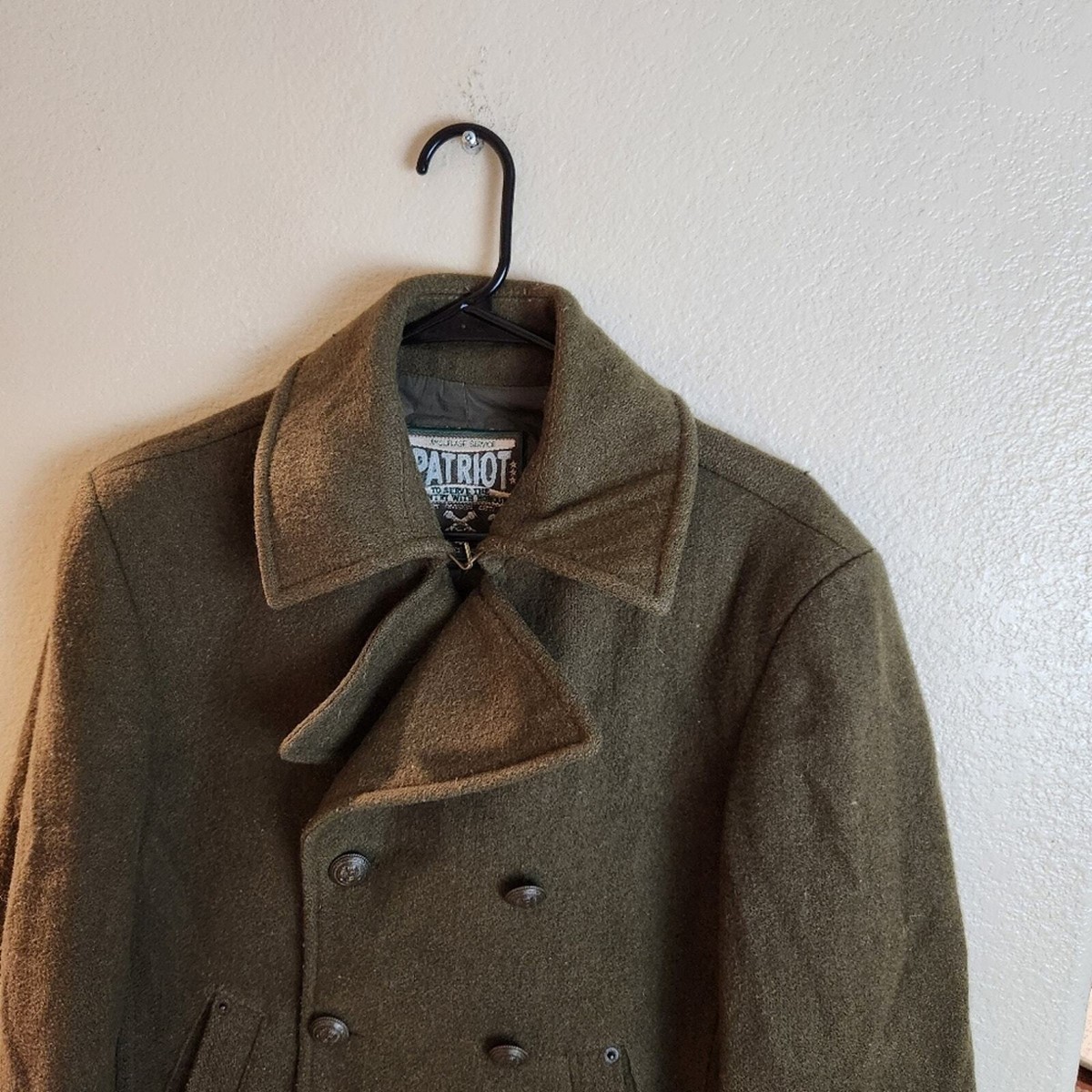 Vintage Dolce & Gabbana Men's 100% Wool Green Military Double