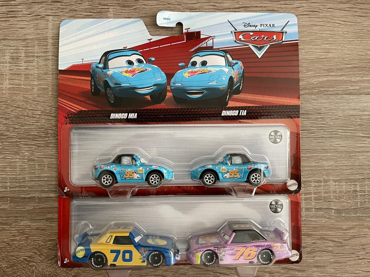 DISNEY PIXAR CARS 2022 FLOYD MULVIHILL/CRUSTY ROTOR & MIA/TIA 2
