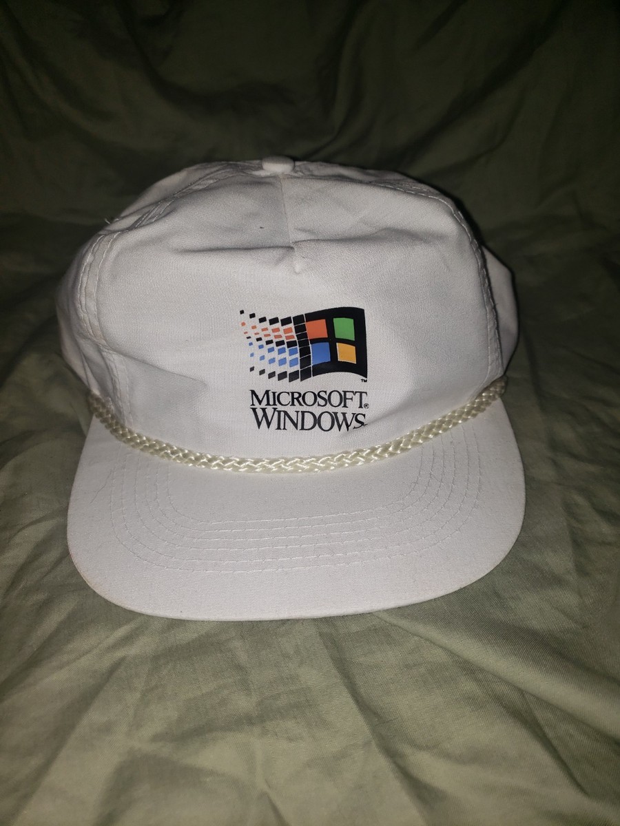VINTAGE Microsoft Windows Logo Cap Hat 90s Promo | eBay