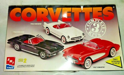amt 1/25 classic chevrolet 3台セット AMT Corvettes 3 Kits 1/25