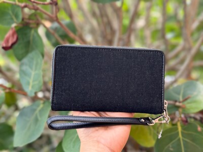 MICHAEL KORS JET SET TRAVEL MULTIFUNCTION LARGE PHONE WALLET BLACK