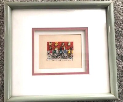 James Rizzi A/P 3D Silkscreen follow the leader Signed Limited