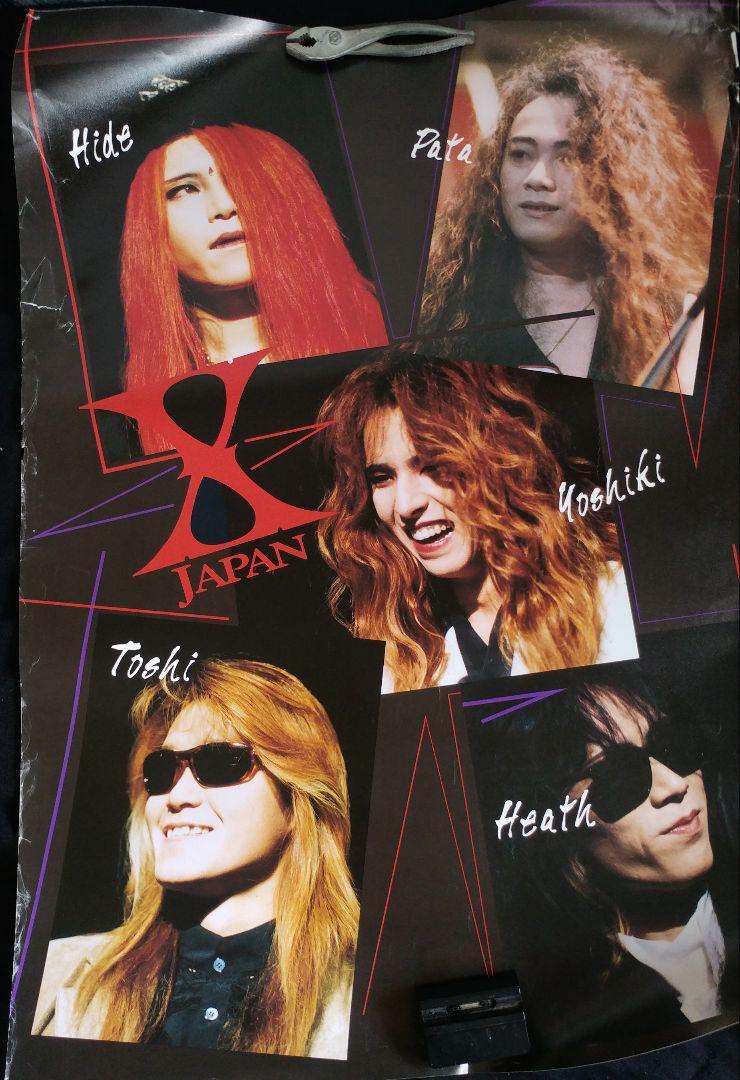 XJAPAN Poster HIDE Toshi YOSHIKI Pata Heath famous musician