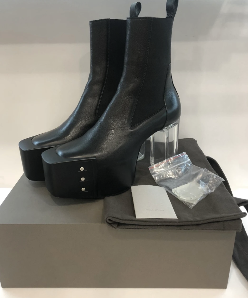 Rick Owens Drkshdw Beveled platforms kiss boot size EU 42 / US 9