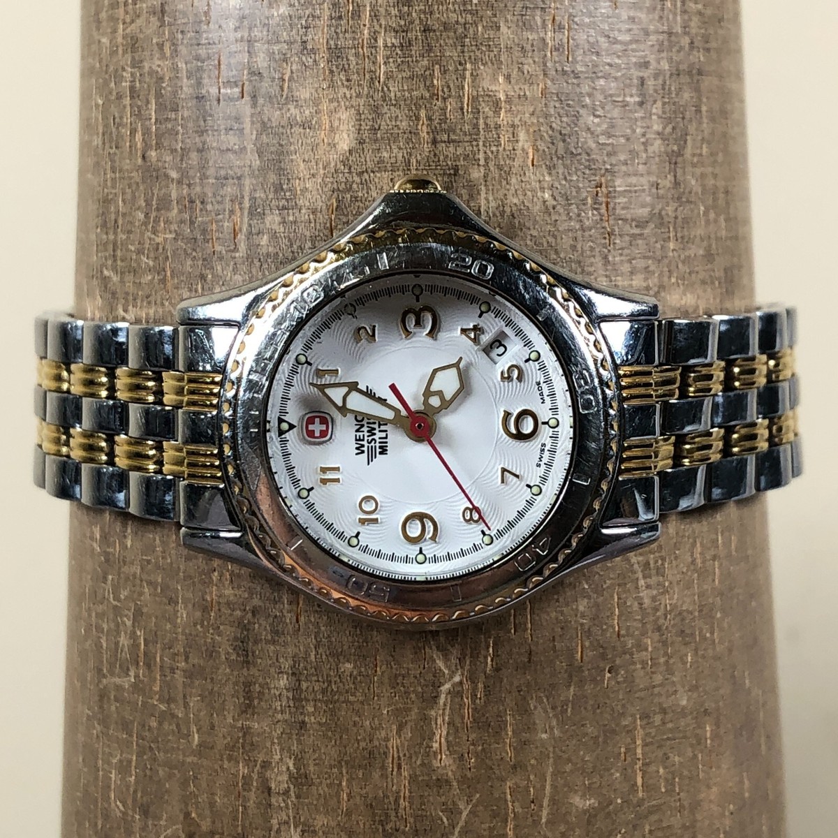 Wenger Swiss Womens 79095 Military Two Tone Stainless Steel Quartz