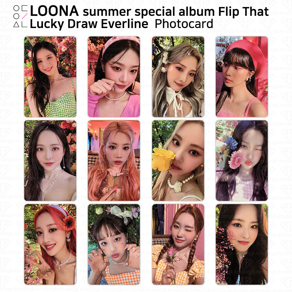 LOONA Summer Special Album Flip That Lucky Draw Photocard Everline