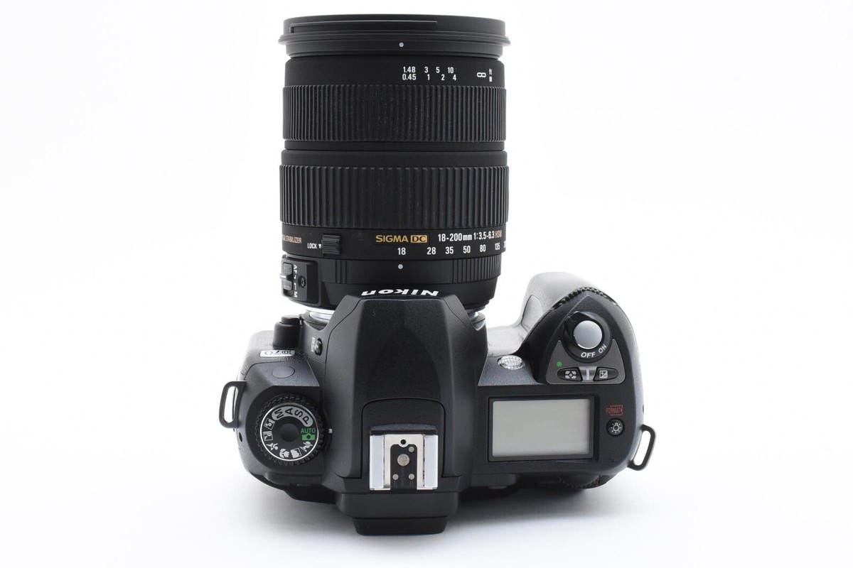 Near MINT] Nikon D70 6.1MP +SIGMA 18-200mm F3.5-6.3 Shutter count