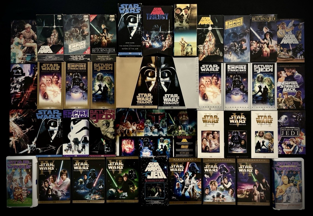 Star Wars™ ORIGINAL TRILOGY Theatrical Vintage VHS DVD Fox Release