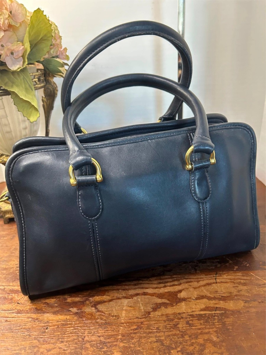 Coach Vintage Beaumont Satchel Doctor Bag Glovetanned Leather Dark