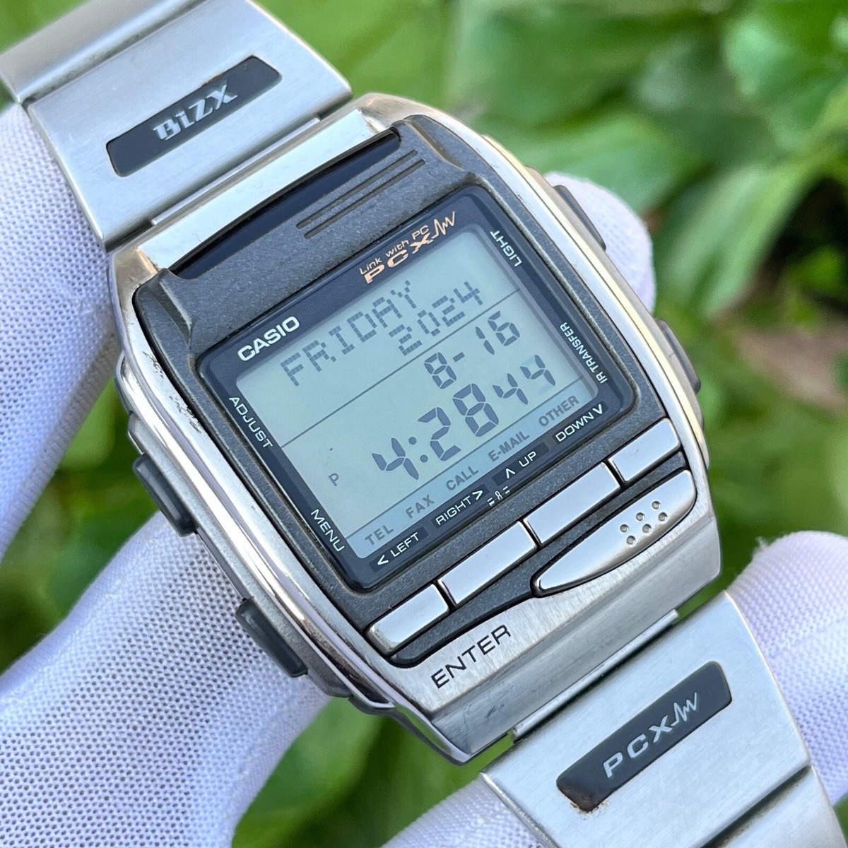 Rare Vintage Casio HBX-100 BIZX Digital PCX Computer Japan Men's