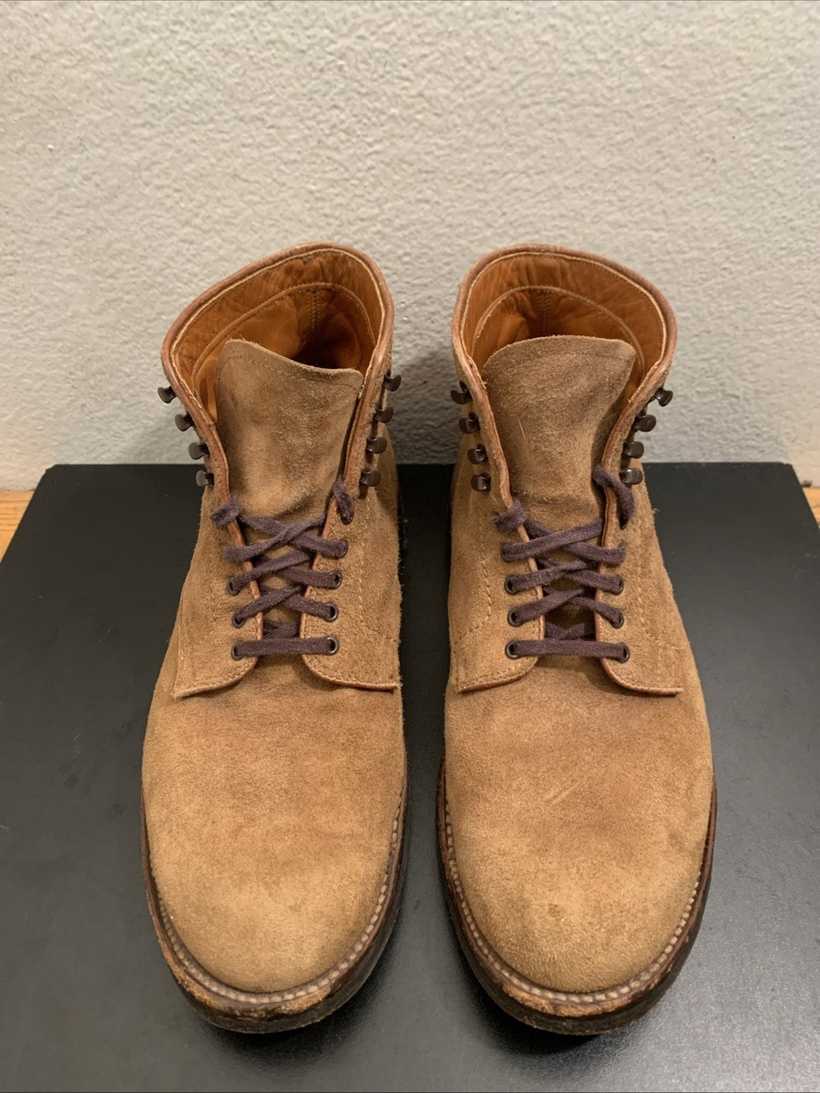 Alden J Crew SNUFF SUEDE BOOTS 86040H USA Men Sz 9 B/D | eBay