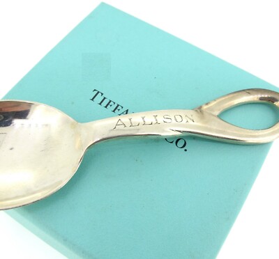 Tiffany & Co. Sterling Silver Elsa Peretti Padova Baby Spoon Italy