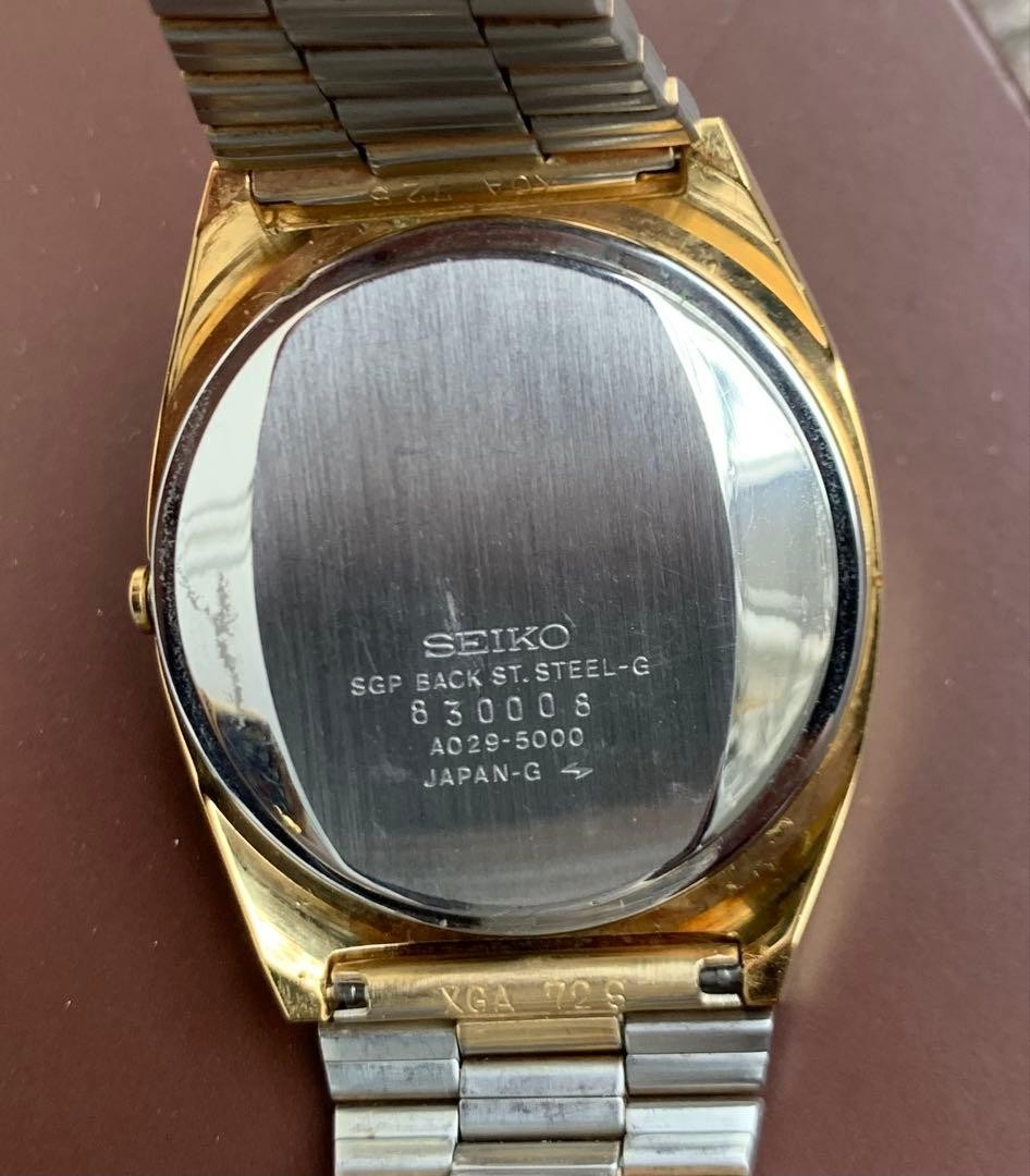 Seiko Digital Quartz Wristwatch A029-5000 Rare Vintage Model