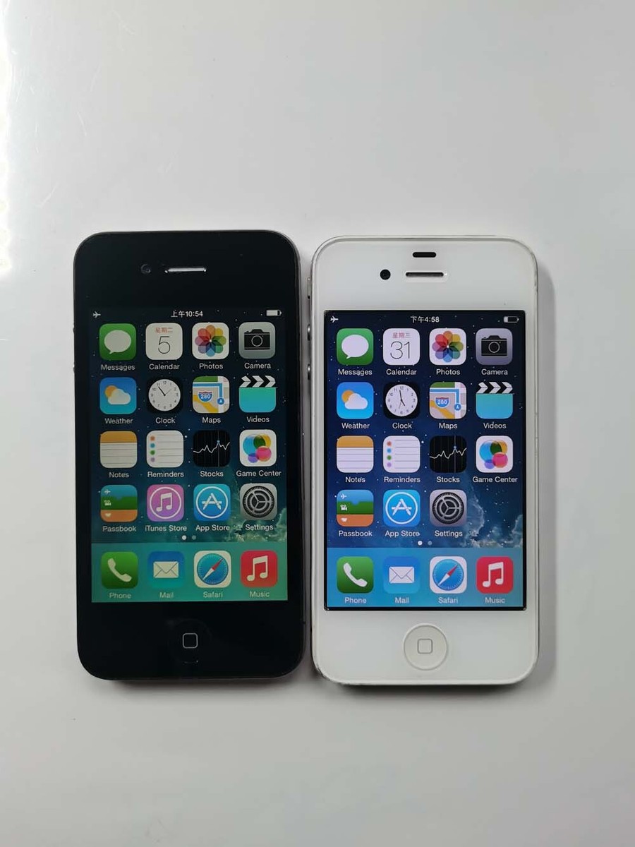 90% N E W Apple iPhone 4 4S 8GB 16GB 32GB white black unlocked IOS