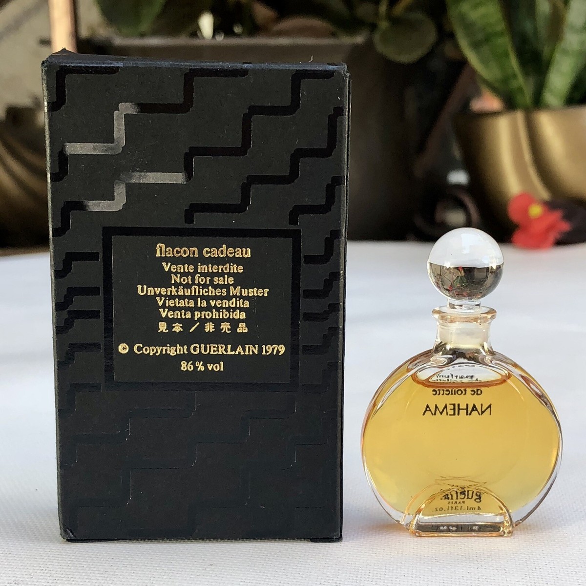 💝RARE Vintage Original NAHEMA Guerlain Parfum PDT 4ml Mini