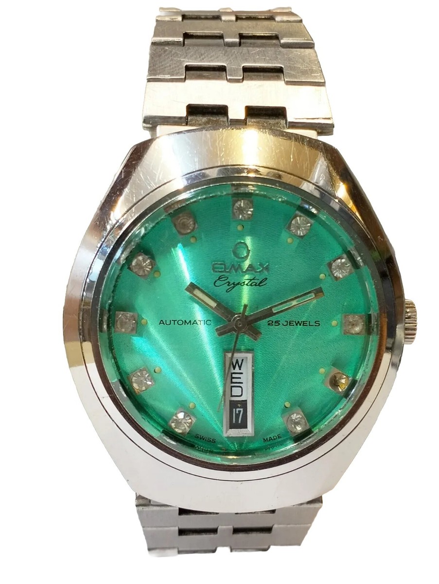 AUTHENTIC OMAX 25 JEWELS AUTOMATIC 28-35233 SWISS MEN'S FULL