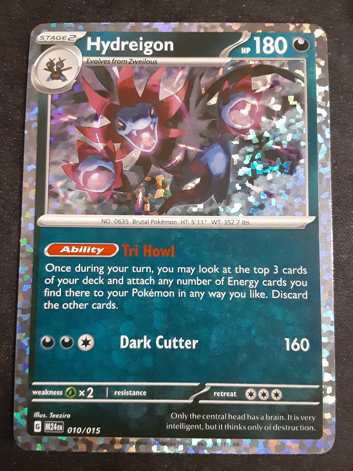 Hydreigon 2025 McDonald's Happy Meal Pokemon Promo Card FOIL 010
