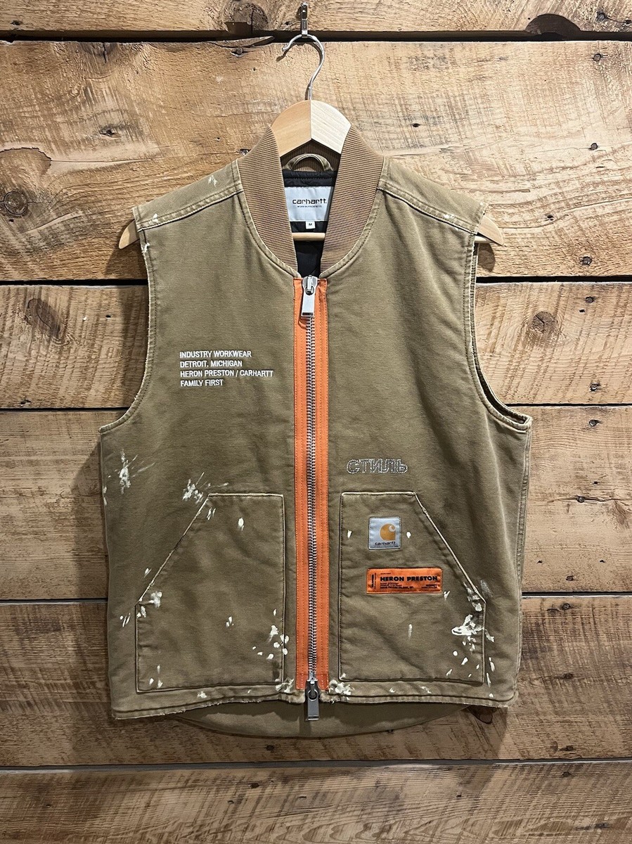 Heron Preston x Carhartt Jacket Vest Set RARE Size Small, Medium