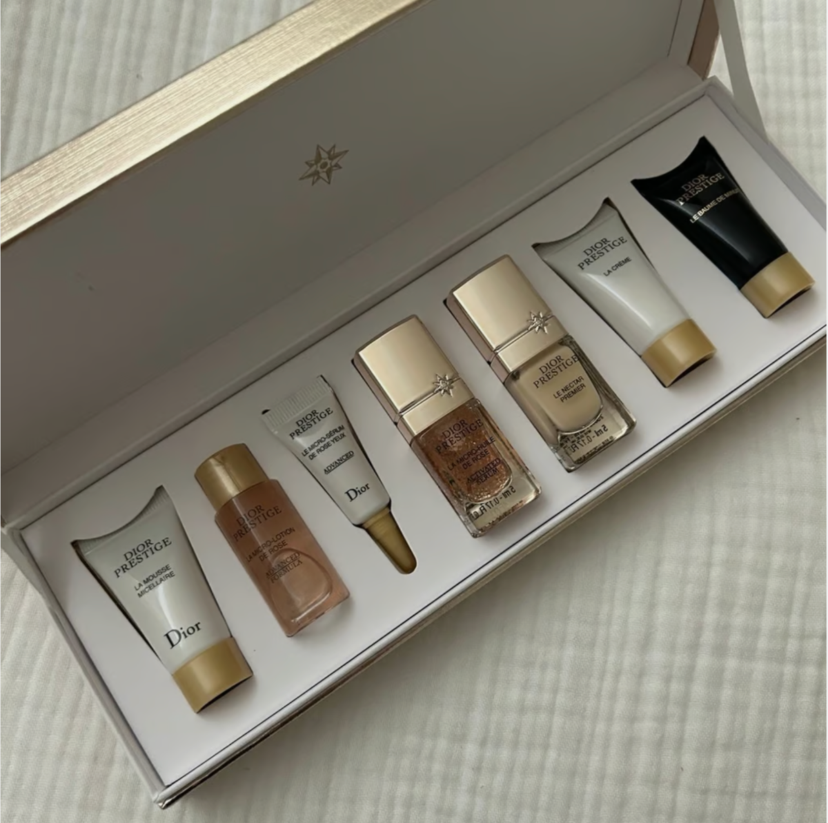 Dior Prestige Gold Piano VIP Gift Set 7 Pieces Luxury Skincare New