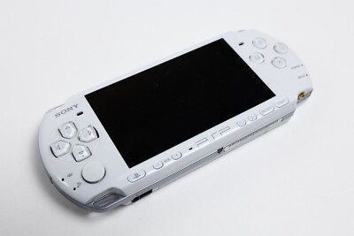 Sony PSP 3000 Pearl White - Good Condition + Official 4GB Card +