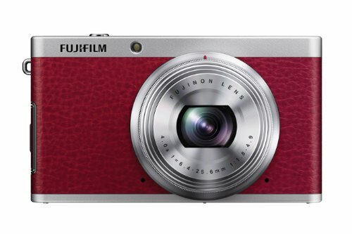 FUJIFILM Digital Camera XF1 4X Red 12 MP F FX-XF1R Wide Angle Lens