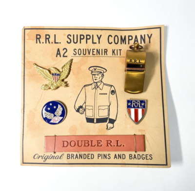 RRL Double RL Ralph Lauren Original Branded Pins and Badges