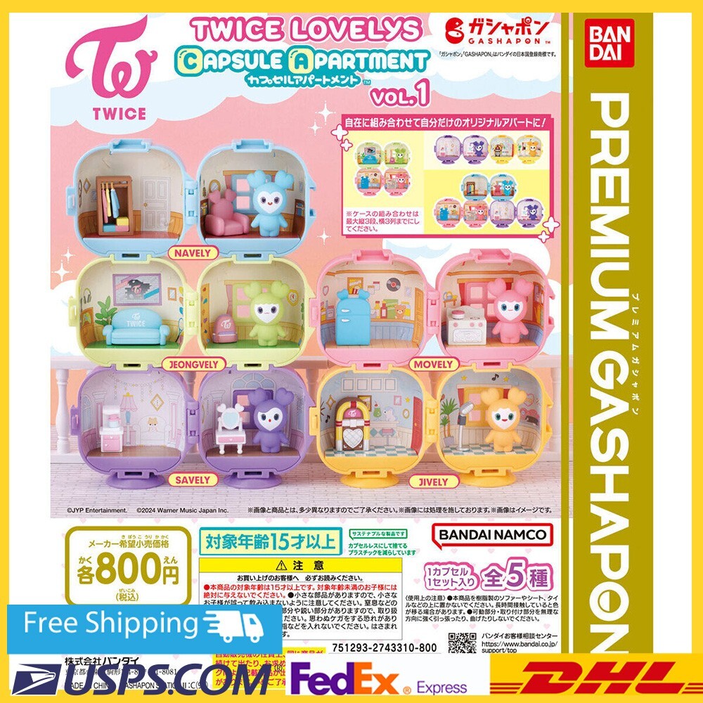 TWICE LOVELYS CAPSULE APARTMENT vol.1/ BANDAI Capsule Toy / Select