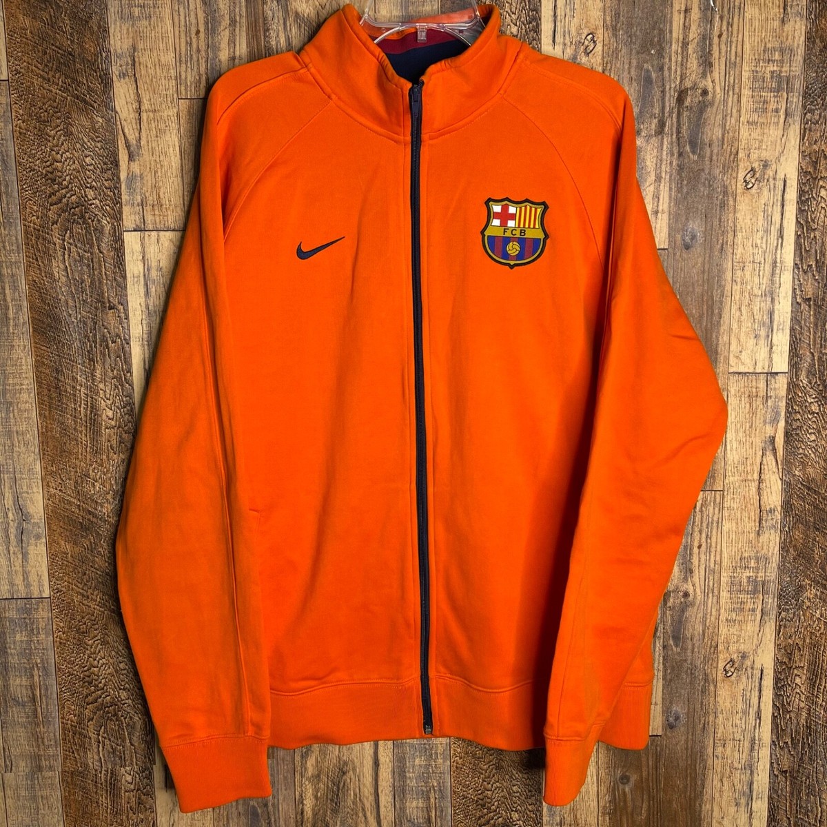 FC BARCELONA FOOTBALL ORANGE JACKET ORIGINAL NIKE 478155-815 SIZE