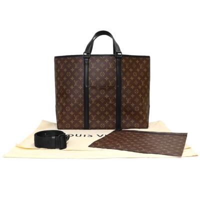 Louis Vuitton Weekend GM Tote Bag M45733 Monogram Macassar