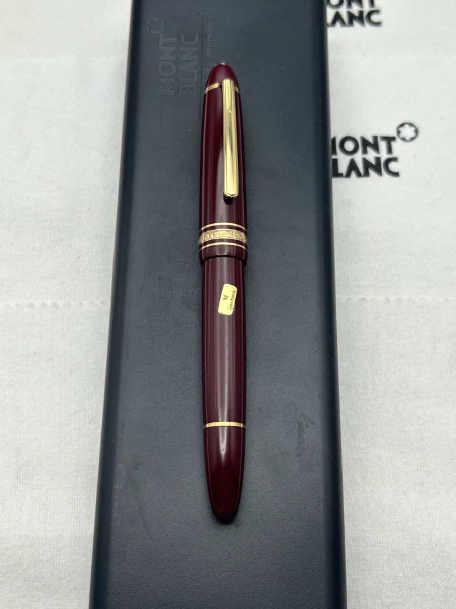 Montblanc LeGrand 146 Burgundy FP, 14K Medium Nib-Mint | eBay