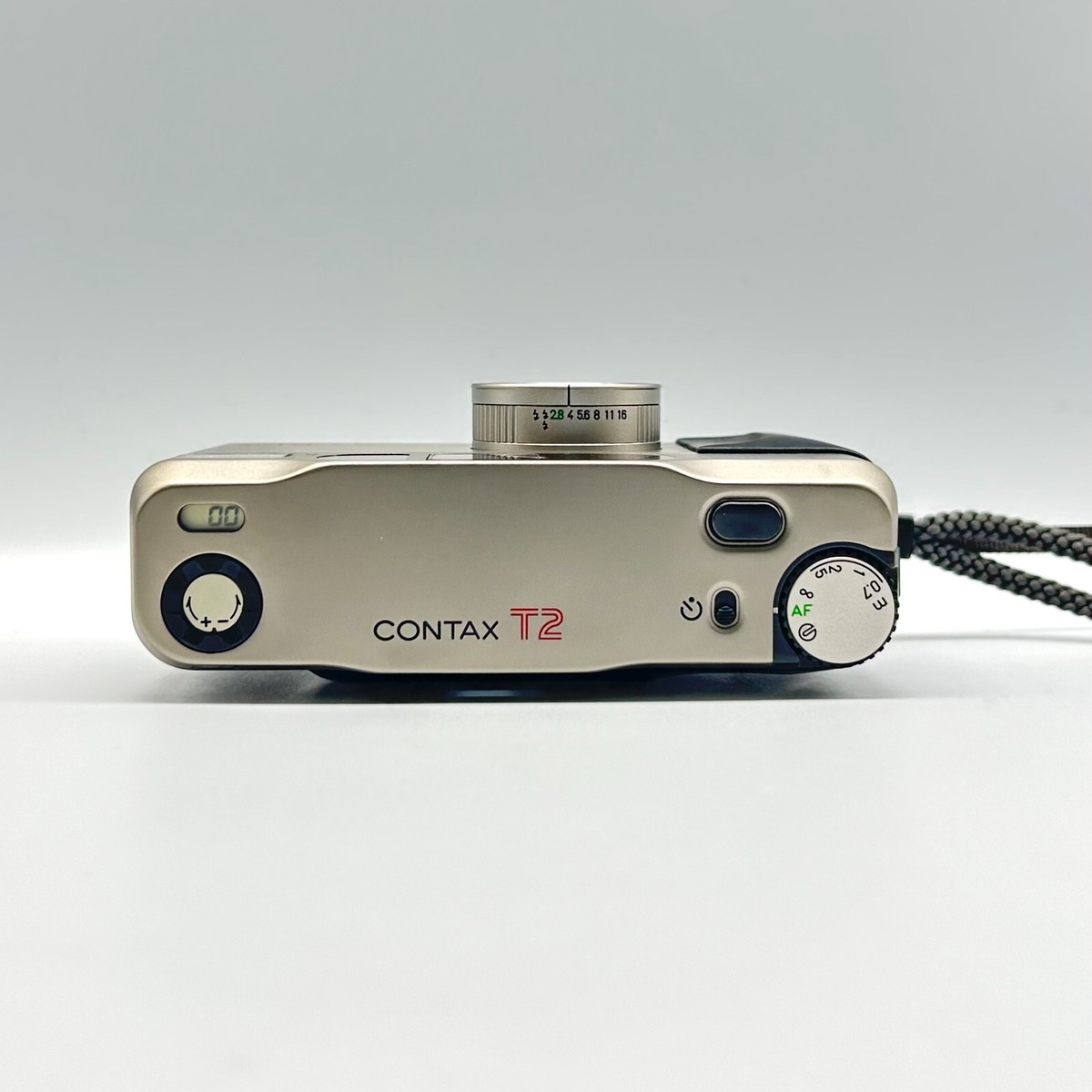 CONTAX T2 DATA BACK Titan Silver 35mm Point & Shoot Film Camera