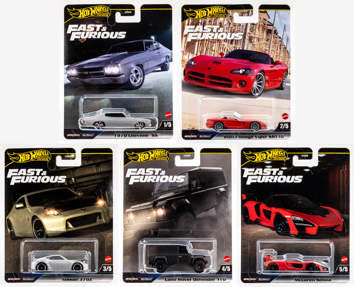 2025 Hot Wheels Fast & Furious Mix 1 | 5-Car Set | McLaren