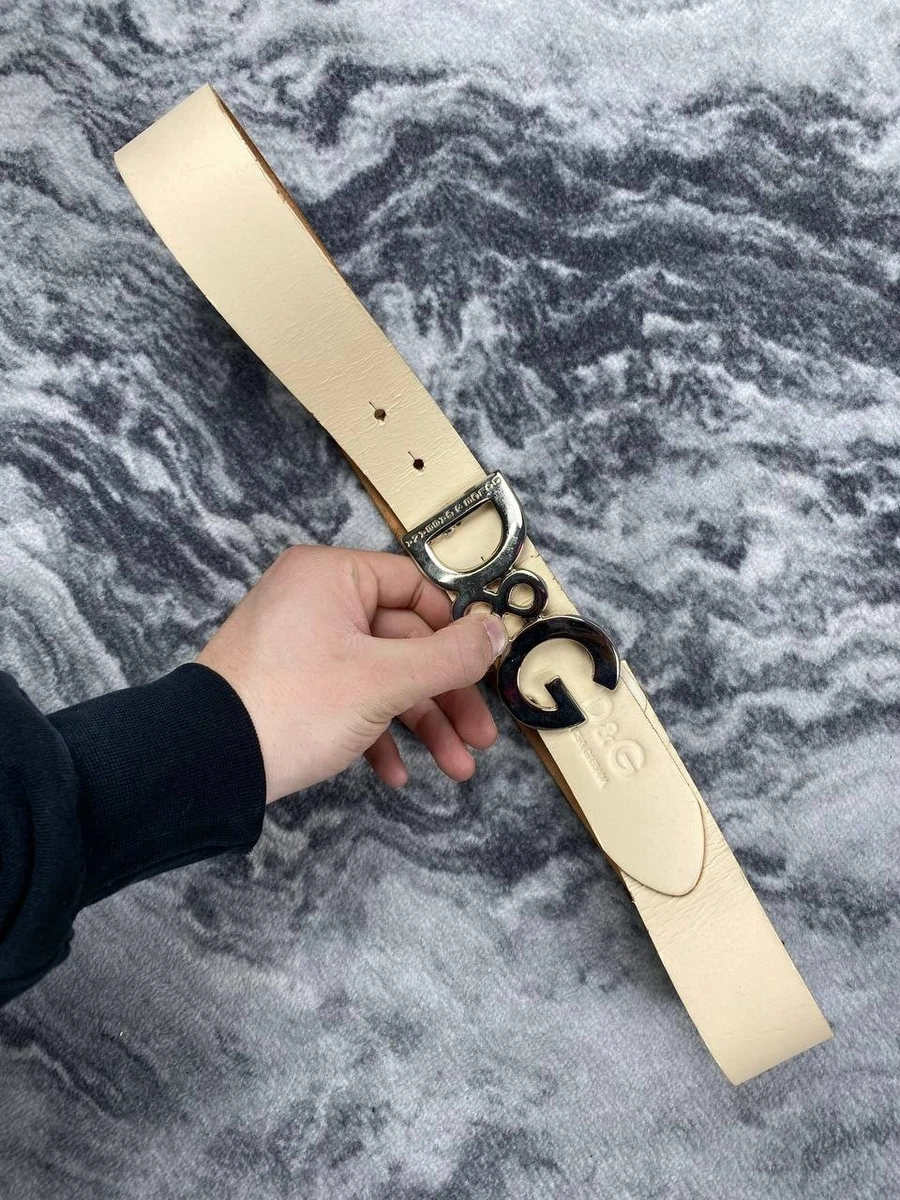 Dolce&Gabbana Leather White Belts for Men for sale | eBay