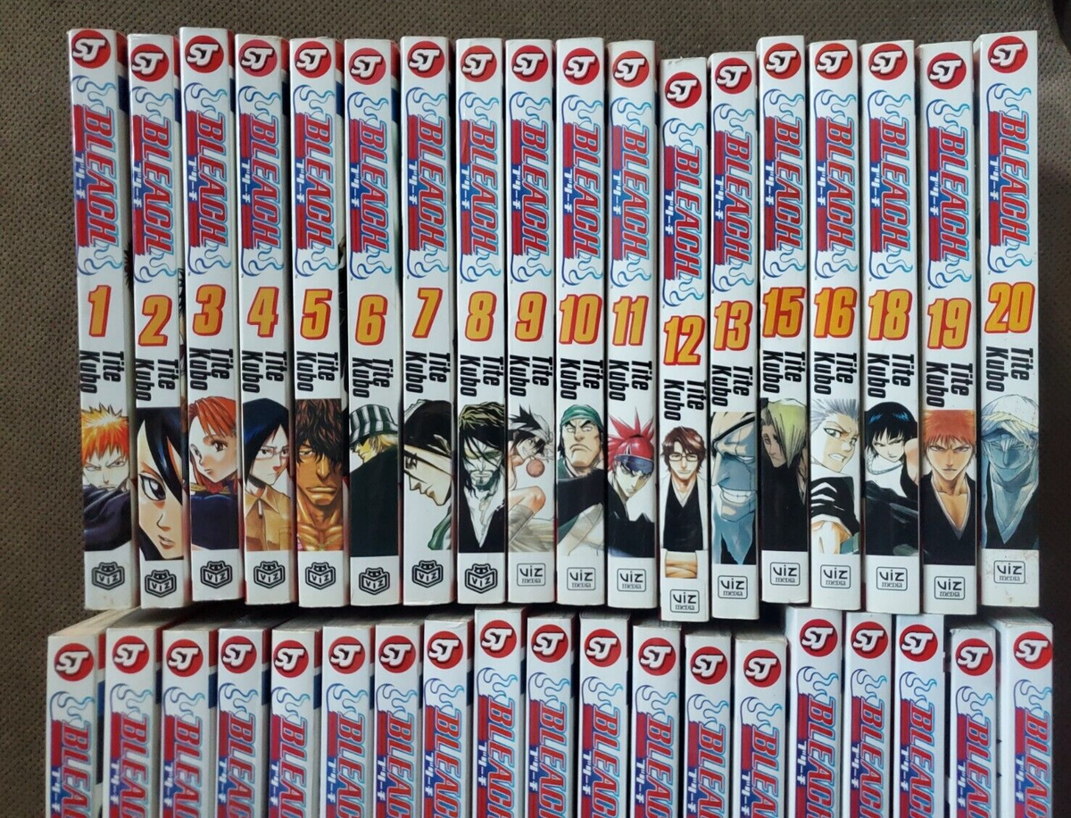 Bleach Volumes 1-13 15-16 18-34 36 56 58-59 63 English Manga Lot