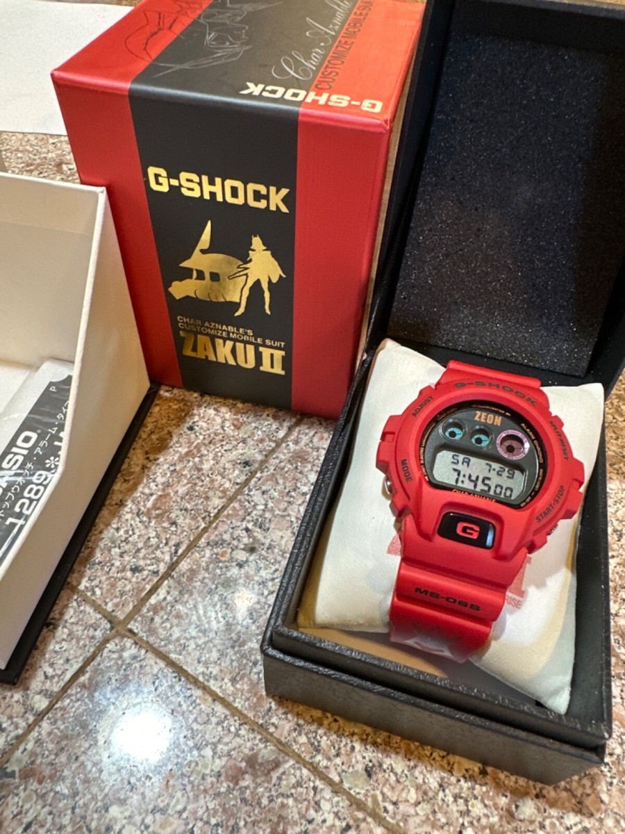 Casio G-Shock DW-6900FS Gundam MS-06S Zaku II Red dw-6900