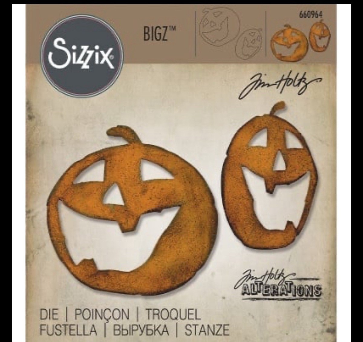 Sizzix Bigz Die Jack-o-Lanterns by Tim Holtz 660964 | eBay