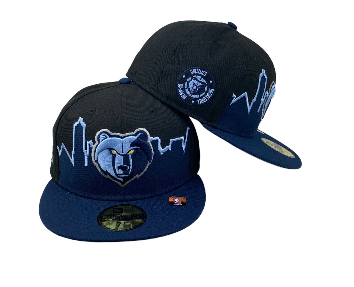 Memphis Grizzlies Men's New Era fitted 59fifty black Navy blue hat