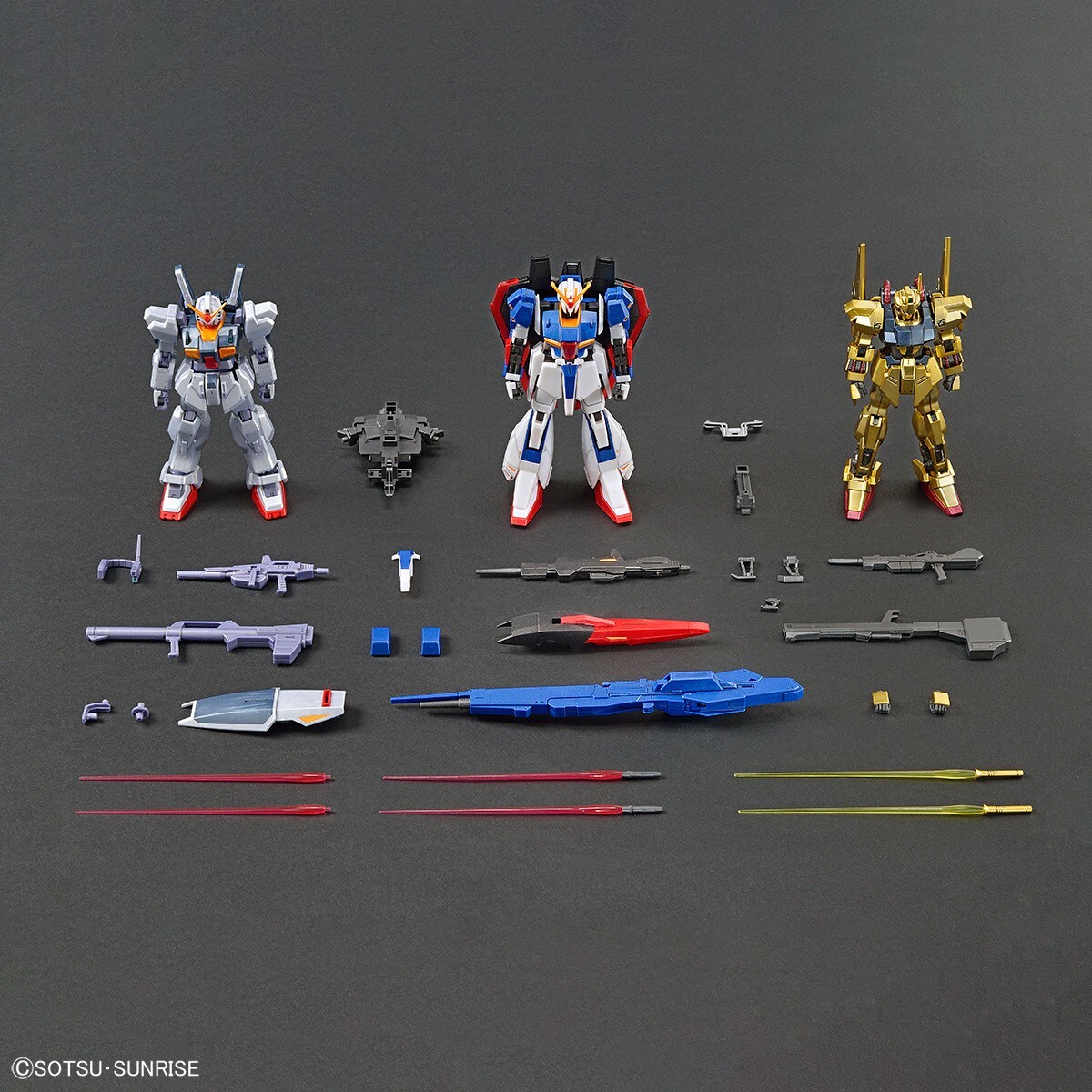 BANDAI Gundam Base Limited HG ZETA GUNDAM / HAYKU-SHIKI / Mk-ⅡSET