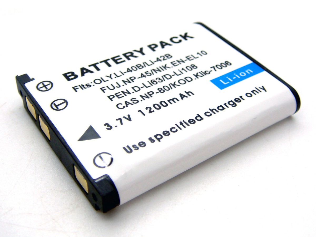 1200mAh Battery For Casio Exilim Zoom EX-Z350 EX-Z370 EX-Z550 EX